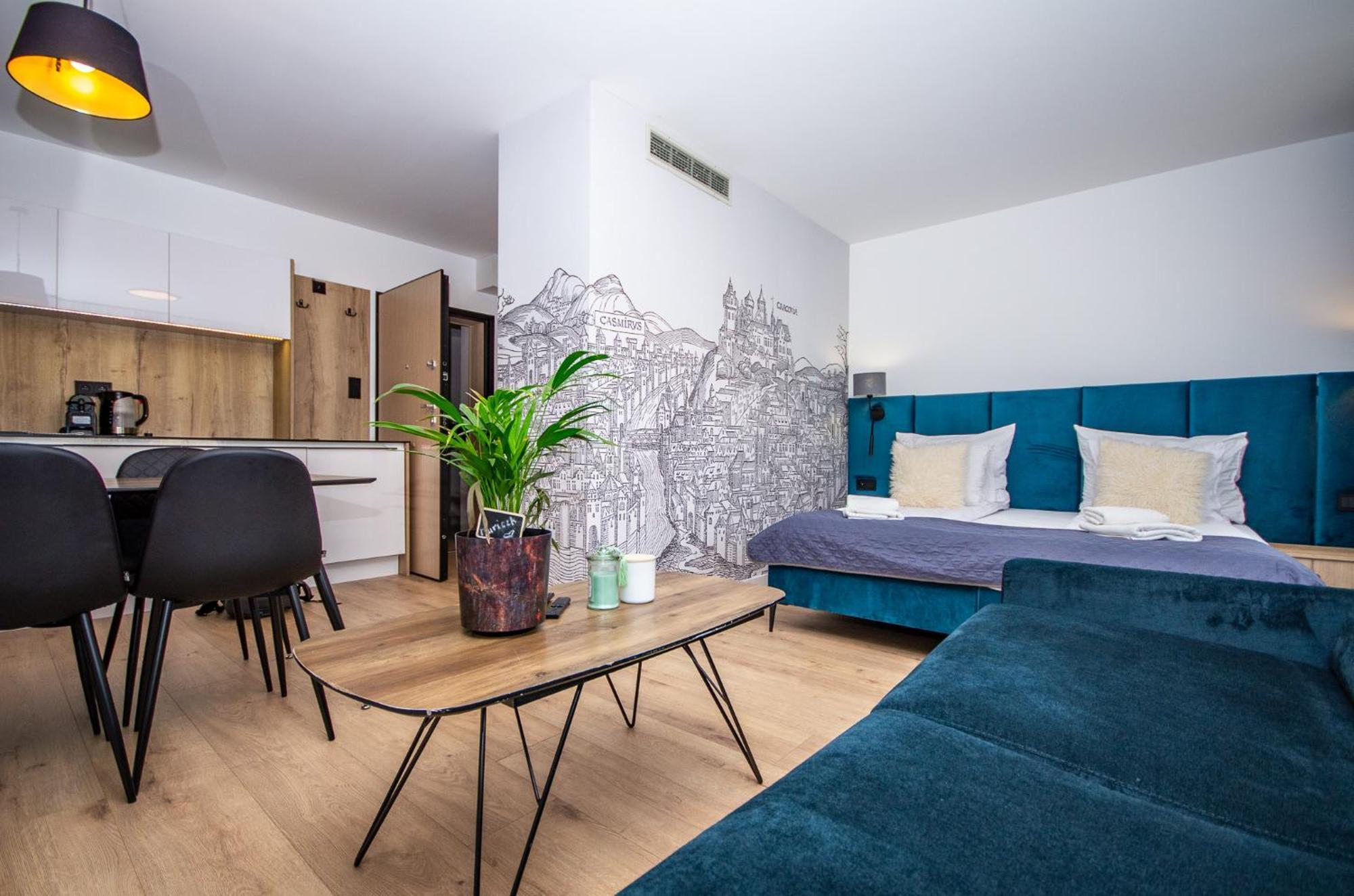 Inpoint Apartments G15 Near Old Town & Kazimierz District & Parking Option 克拉科夫 客房 照片