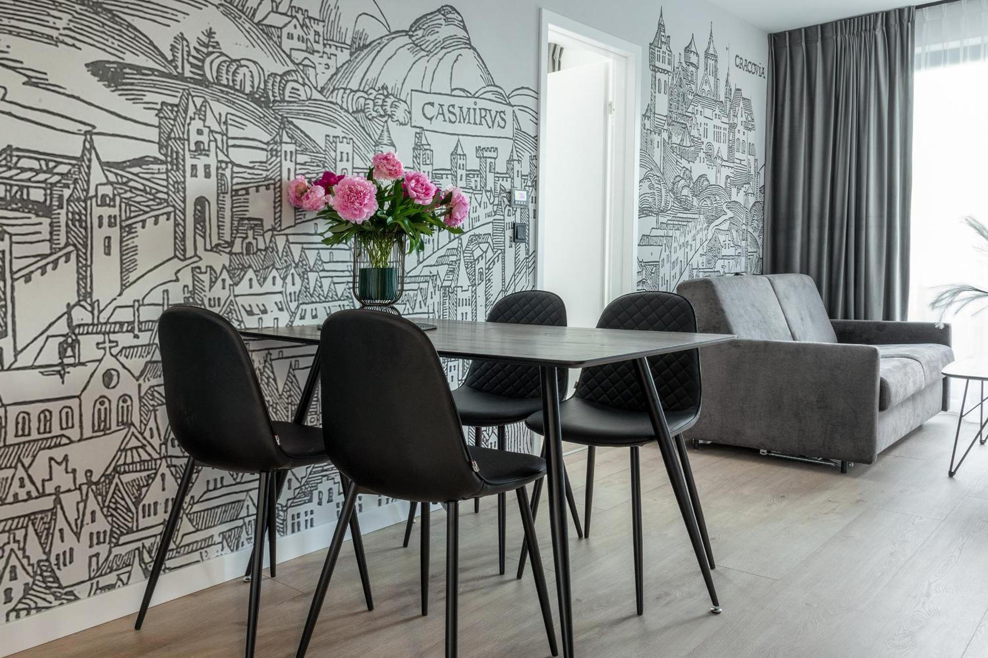 Inpoint Apartments G15 Near Old Town & Kazimierz District & Parking Option 克拉科夫 客房 照片